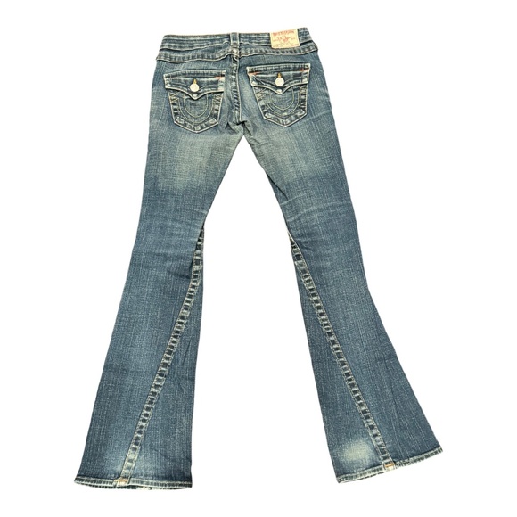 True Religion Joey Big T Flare Blue Jeans Vintage Women's Size 28 Y2K - Picture 5 of 10